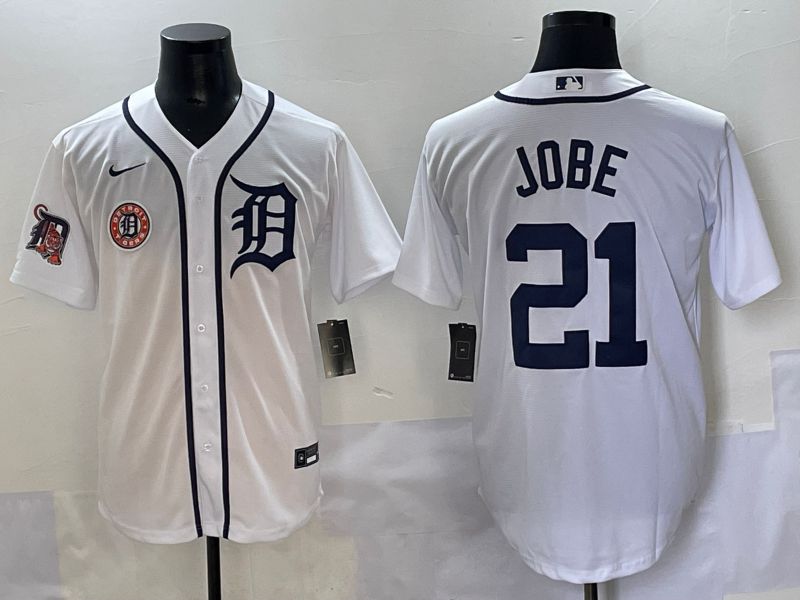 Men 2025 Detroit Tigers #21 Jobe White Game Nike MLB Jersey style 10